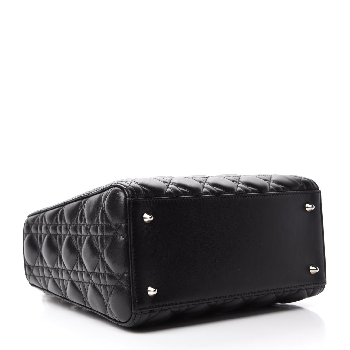 Lambskin Cannage Medium Lady Dior Black