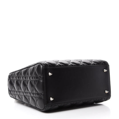 Christian Dior Lambskin Cannage Medium Lady Dior Black 4 of 11
