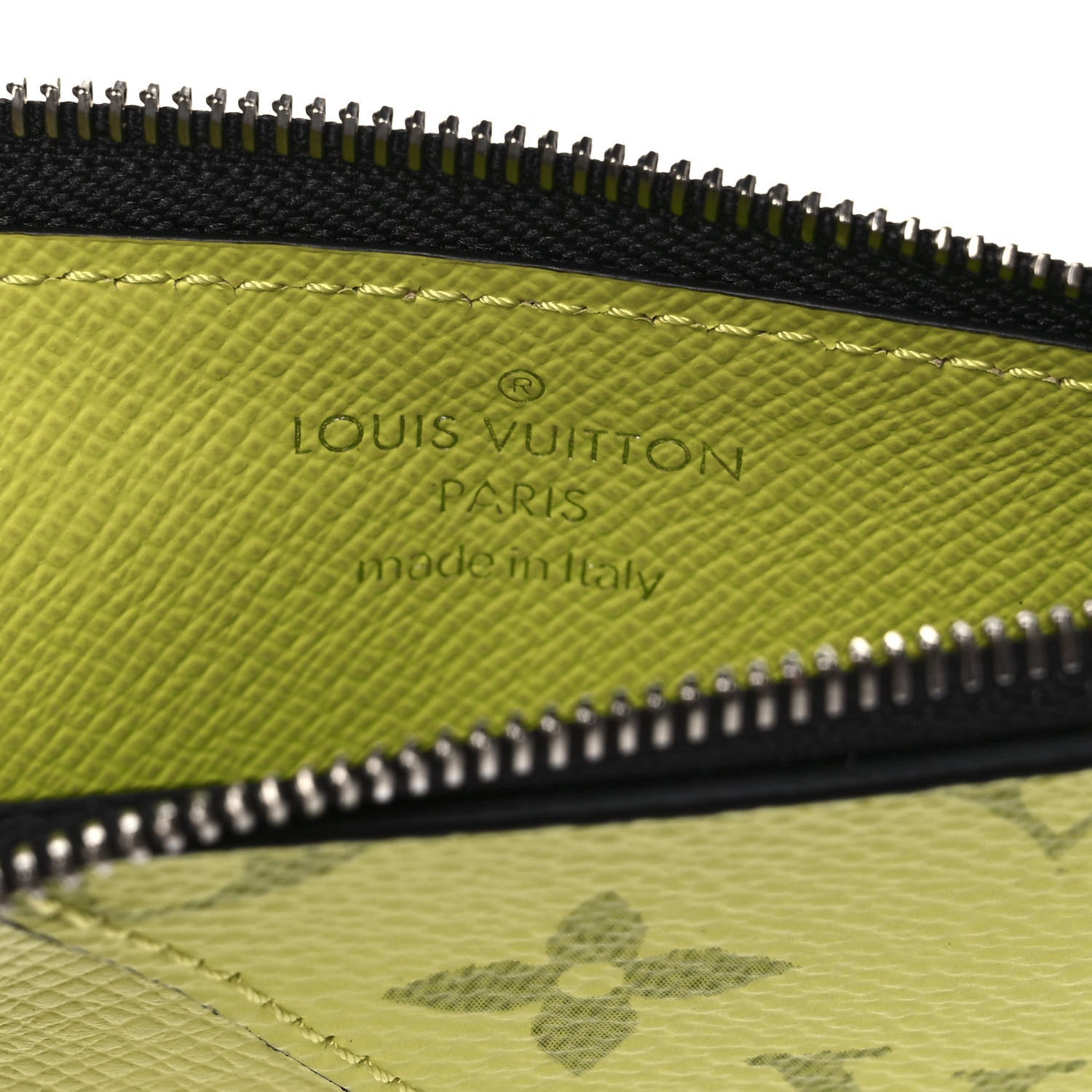 Louis Vuitton Monogram Taiga Coin Card Holder Yellow 6 of 7