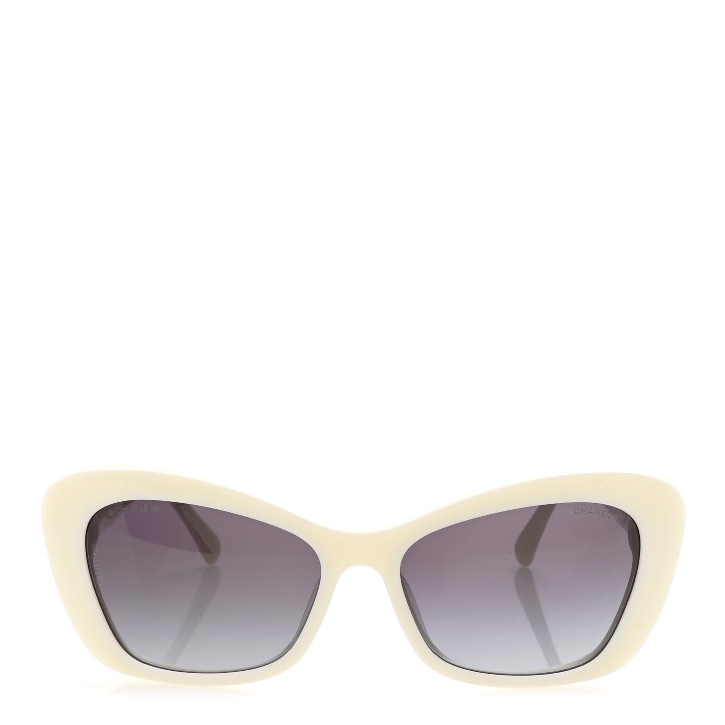 Acetate Pearl Cat Eye CC Sunglasses 5481-H-A White