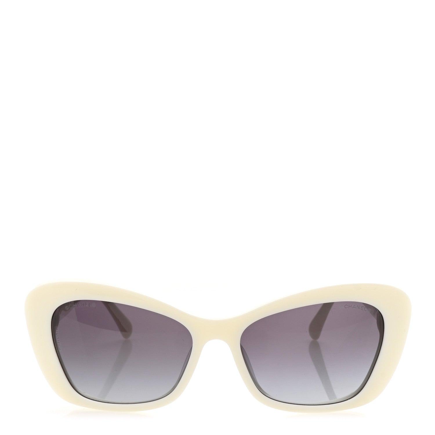 Chanel Acetate Pearl Cat Eye CC Sunglasses 5481-H-A White 2 of 7