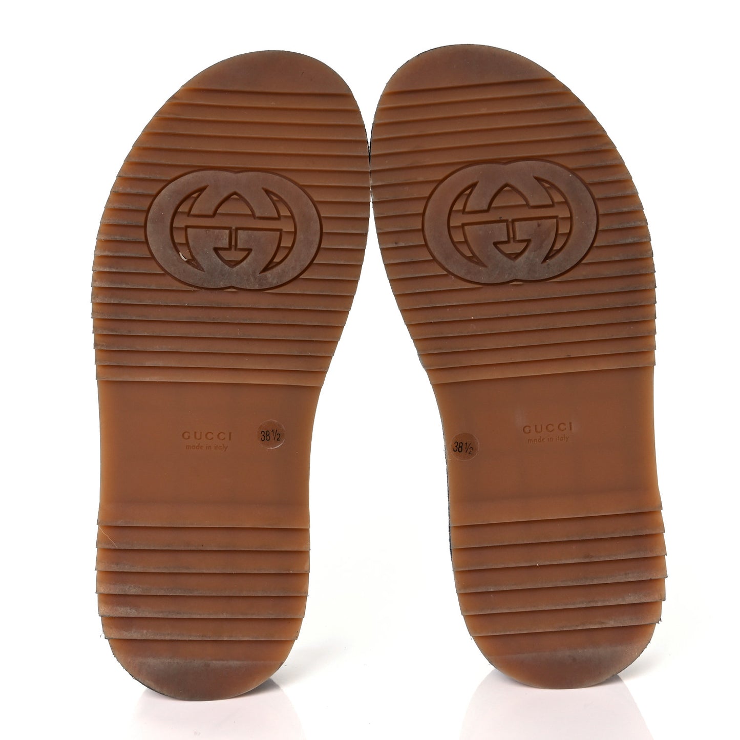 New Denim GG Monogram Angelina Platform 55mm Slide Sandals 38.5 Blue Tea