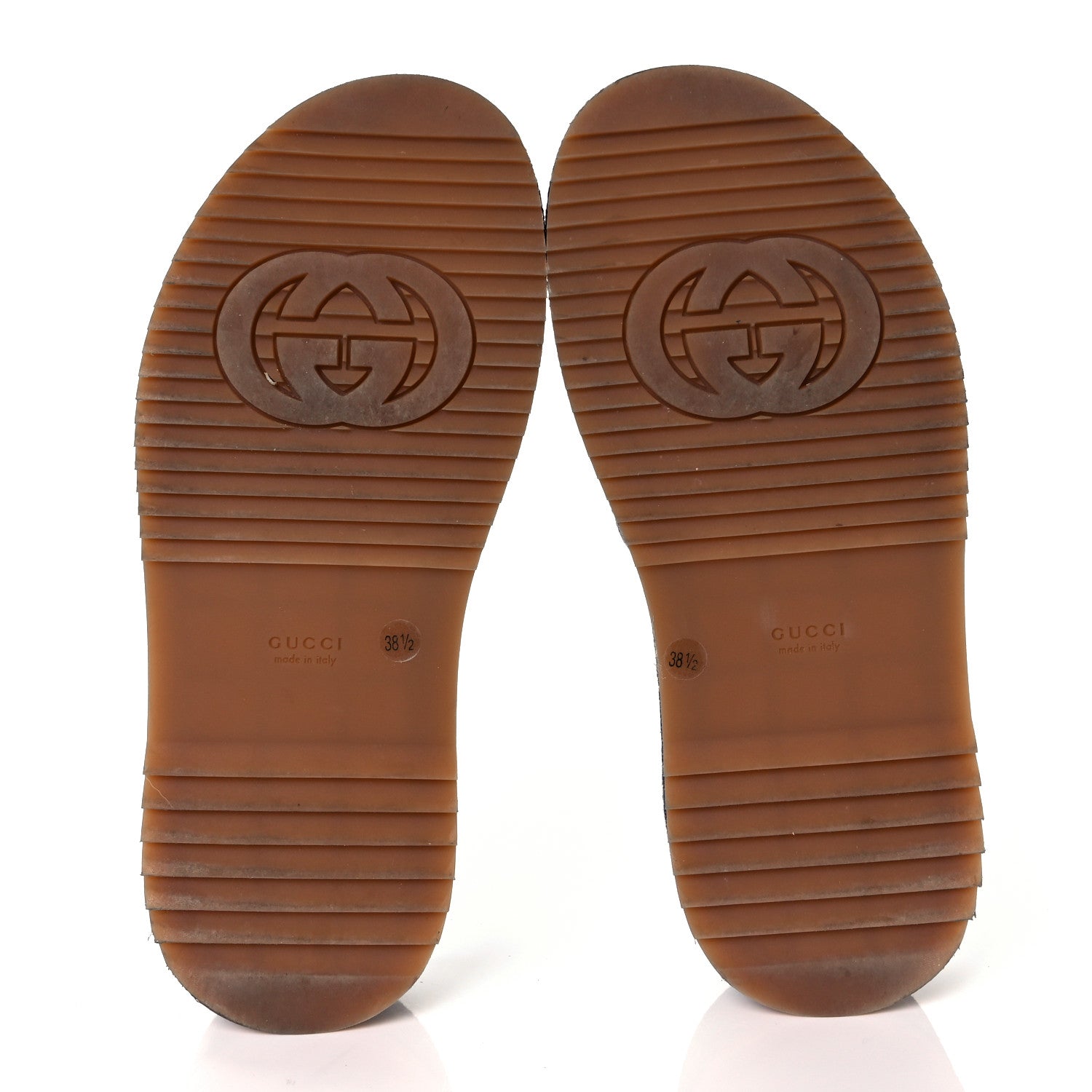 Gucci New Denim GG Monogram Angelina Platform 55mm Slide Sandals 38.5 Blue Tea 5 of 9