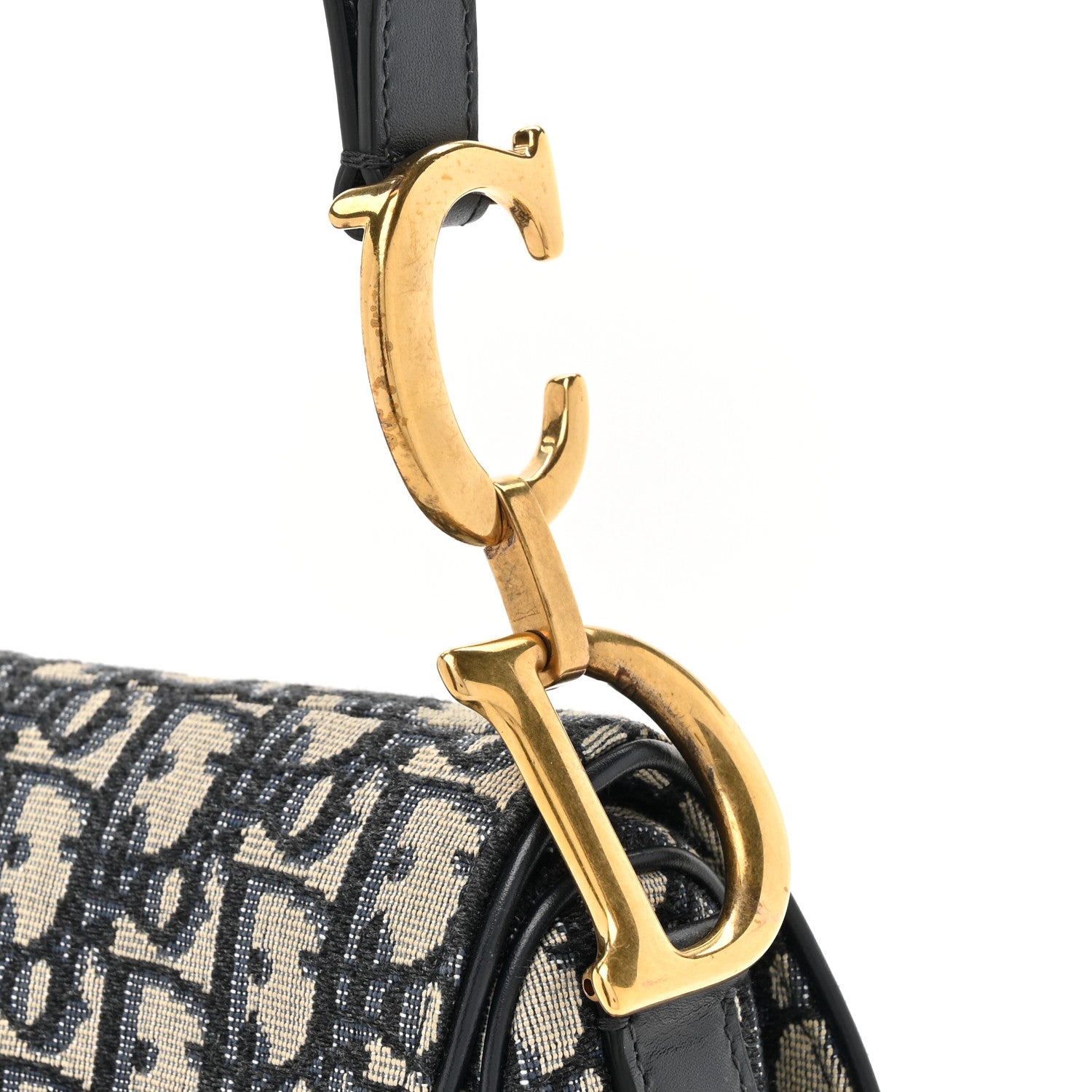 Christian Dior Oblique Saddle Bag Blue 12 of 12