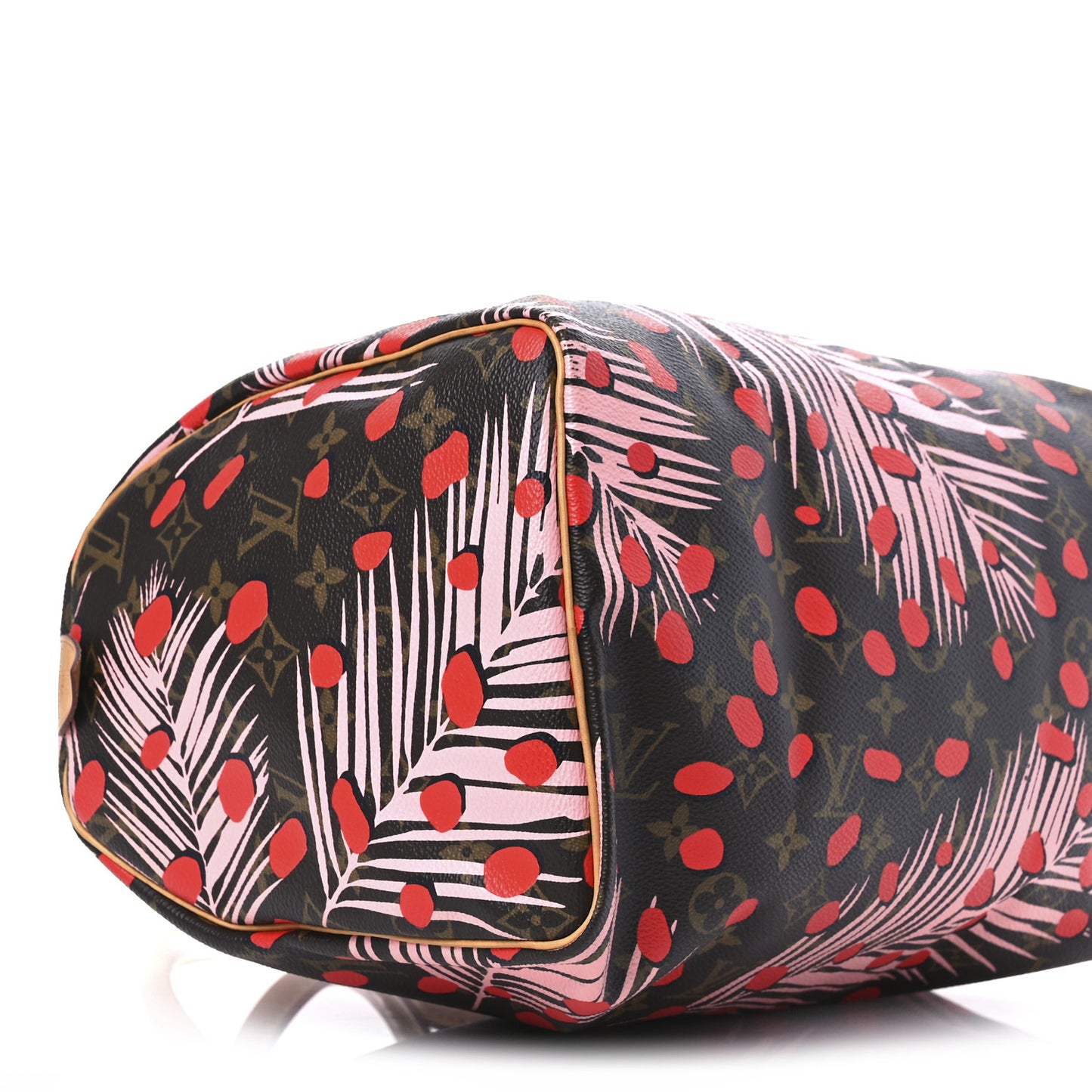 Monogram Jungle Dots Speedy 30 Sugar Pink Poppy