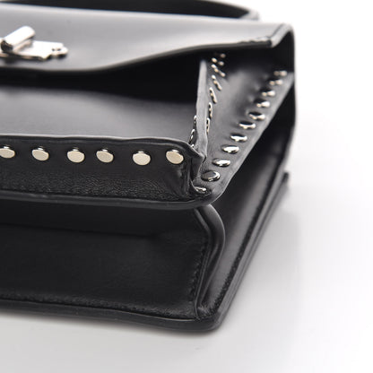 Proenza Schouler Calfskin Small Studded Hava Top Handle Bag Black 10 of 11