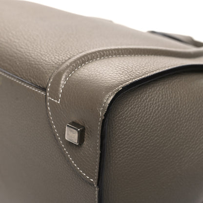 Celine Drummed Calfskin Mini Luggage Souris 12 of 16