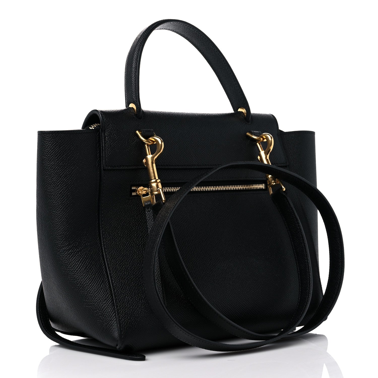 Celine Grained Calfskin Micro Belt Bag Black 3 of 9