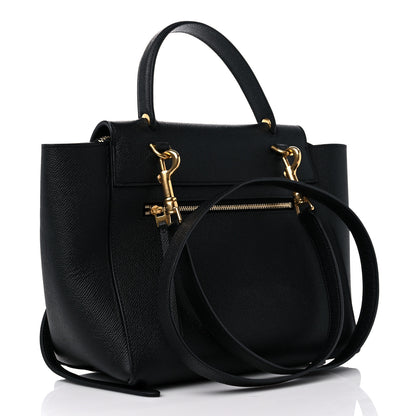 Celine Grained Calfskin Micro Belt Bag Black 3 of 9
