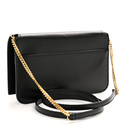 Saint Laurent Smooth Calfskin Monogram Phone Holder Crossbody Black 3 of 11