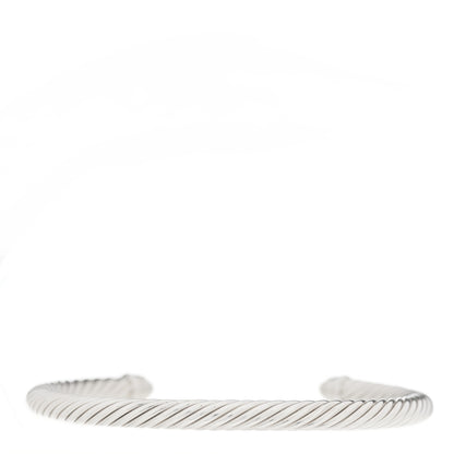 David Yurman Sterling Silver Diamond Pearl 5mm Cable Classics Bracelet 2 of 4