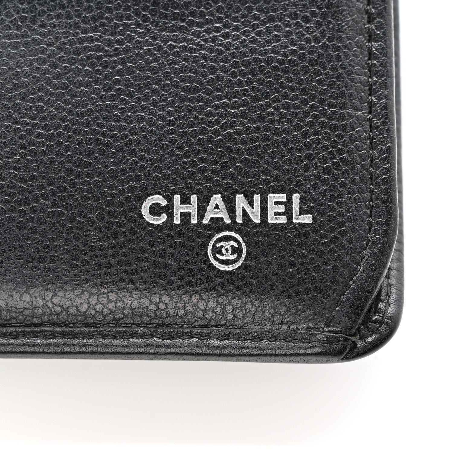 Chanel Caviar Sevruga French Long Wallet Black 7 of 15