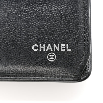 Chanel Caviar Sevruga French Long Wallet Black 7 of 15