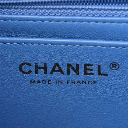 Chanel Lambskin Quilted Mini Square Flap Blue 6 of 10
