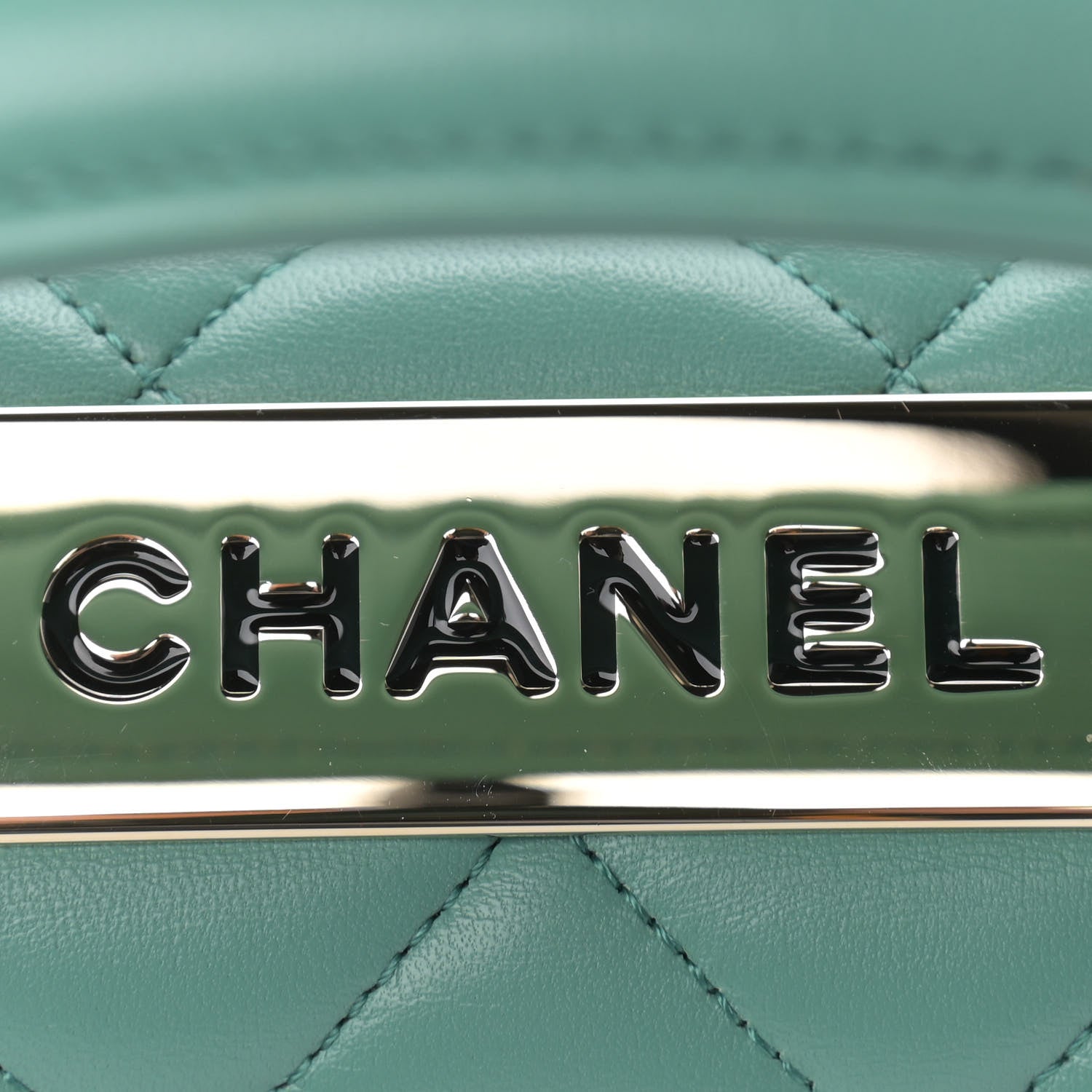 Chanel Lambskin Quilted Small Trendy CC Flap Dual Handle Bag Light Green 10 of 10