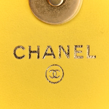 Chanel Caviar Chevron Quilted Boy Flap Waist Belt Bag Yellow 7 of 15