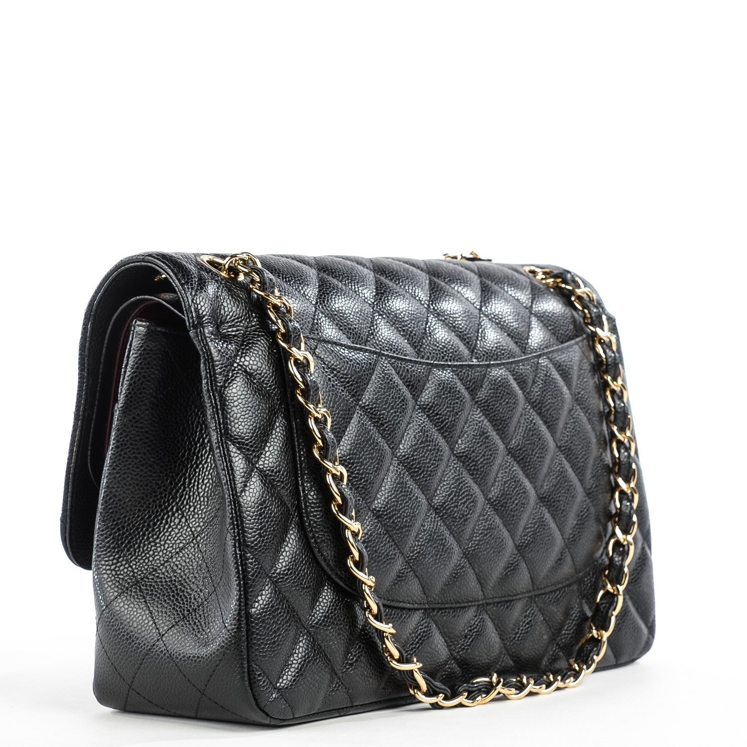 Chanel Caviar Quilted Jumbo Double Flap Black 3 of 6