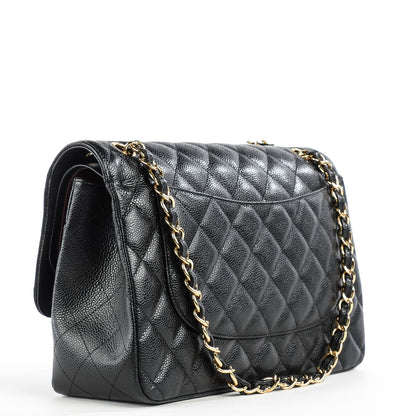Chanel Caviar Quilted Jumbo Double Flap Black 3 of 6