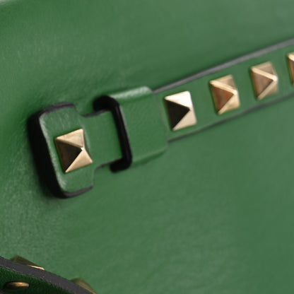 Valentino Garavani Nappa Rockstud Wristlet Clutch Emerald 12 of 16
