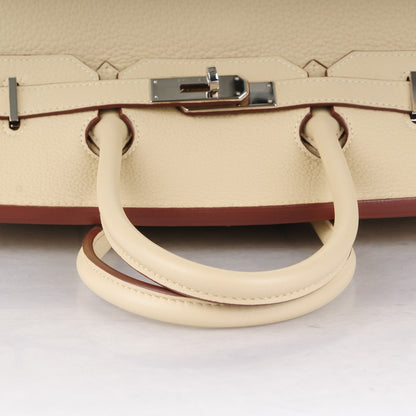 Hermes Taurillon Clemence Birkin 35 Parchemin 18 of 25
