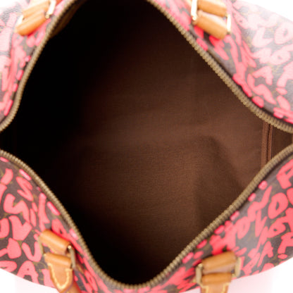 Louis Vuitton Monogram Graffiti Speedy 30 Fuchsia 5 of 13