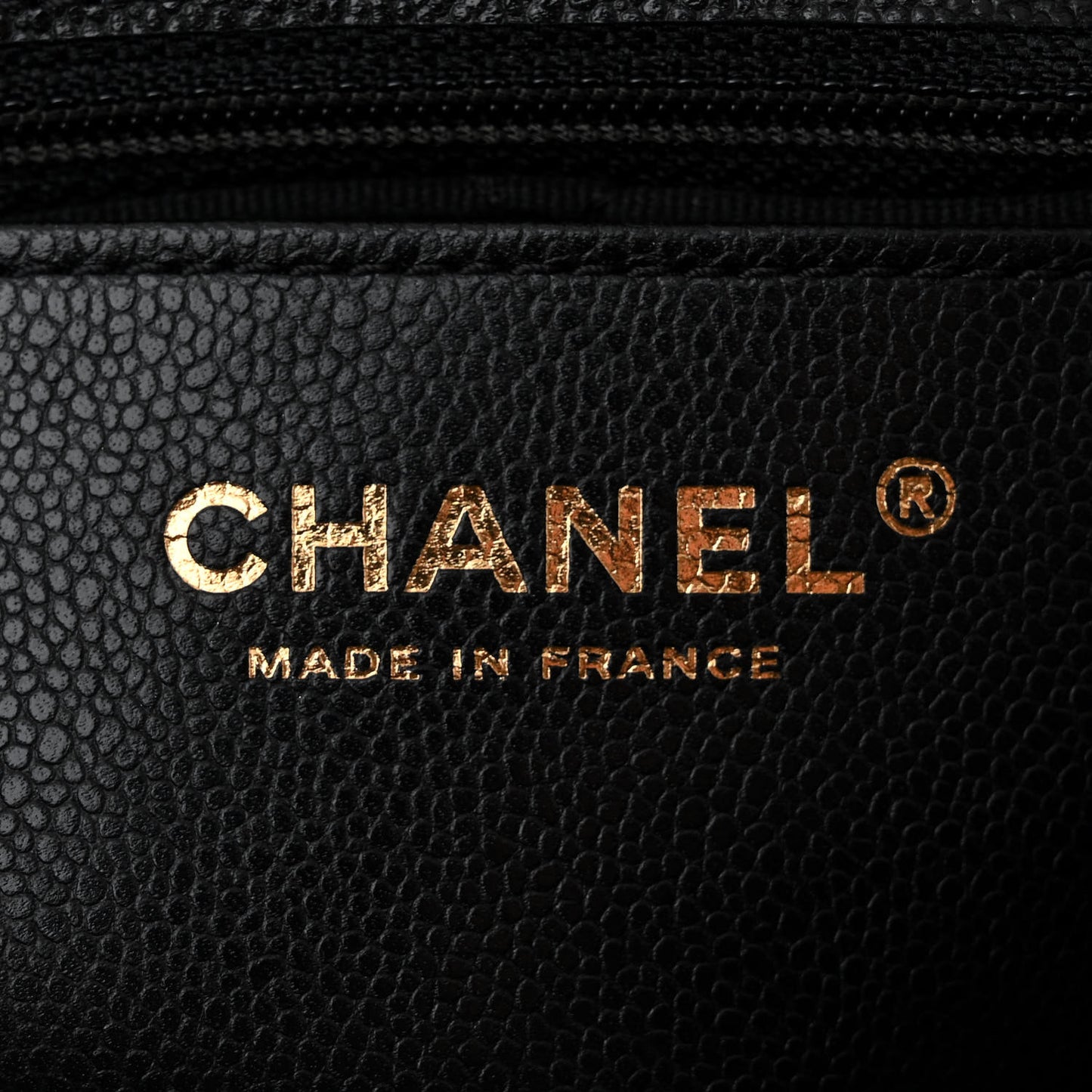 Shiny Caviar Quilted Small Flap Black