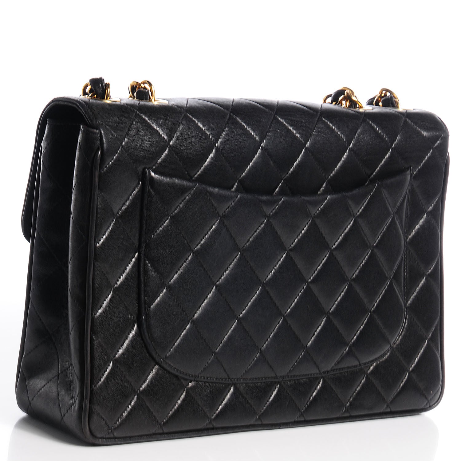 Chanel Lambskin Jumbo Flap Black 3 of 10