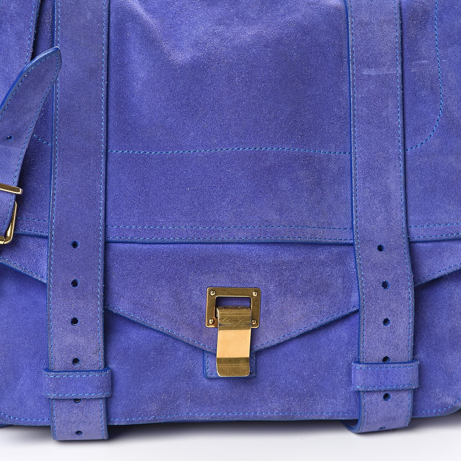 Proenza Schouler Suede Medium PS1 Satchel Royal Blue 8 of 15