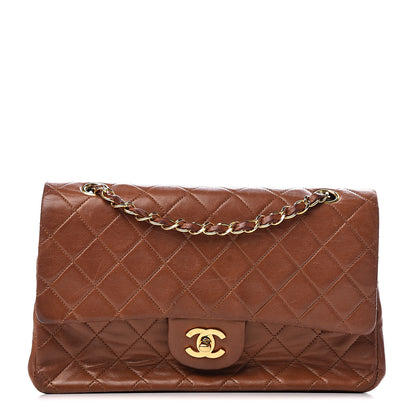 Chanel Lambskin Quilted Medium Double Flap Brown 1 of 17