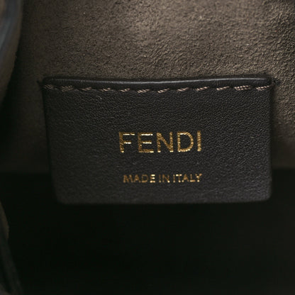 Fendi Vitello Liberty F is Fendi Bi-Color FF 1974 Embossed Mini Mon Tresor Bucket Bag Maya Black 5 of 8