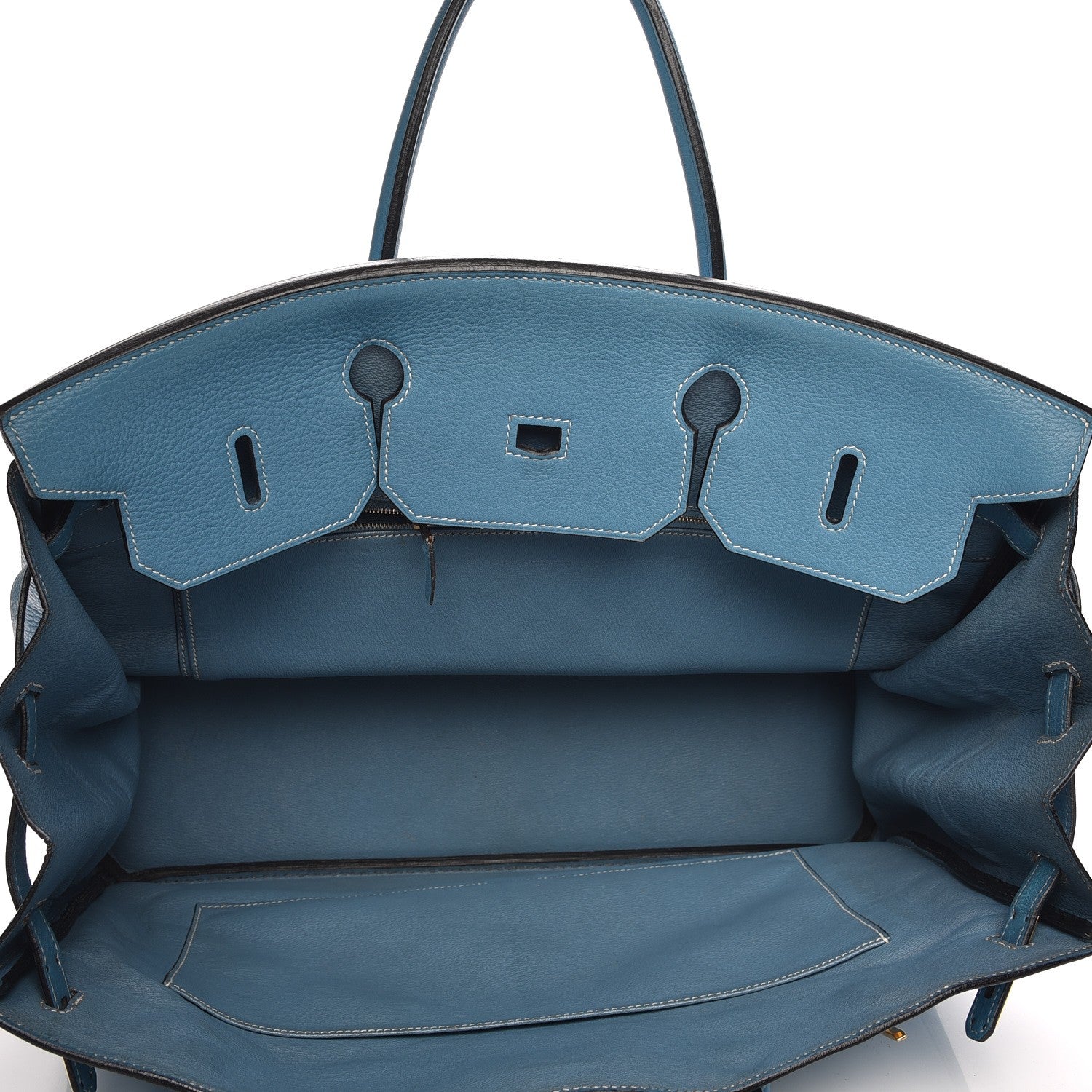 Hermes Togo Birkin 40 Blue Jean 22 of 29