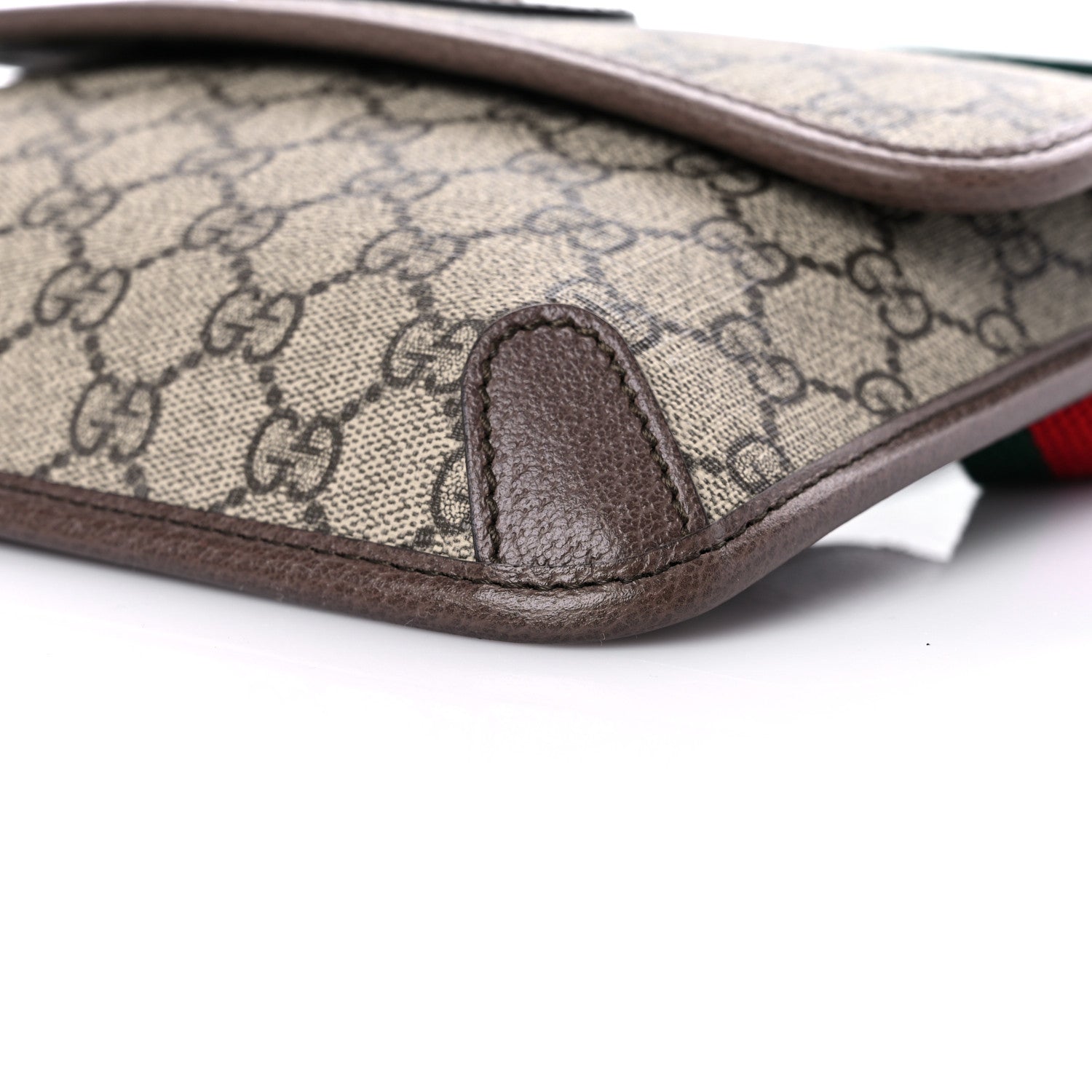 Gucci GG Supreme Monogram Neo Vintage Web Belt Bag Brown 10 of 11