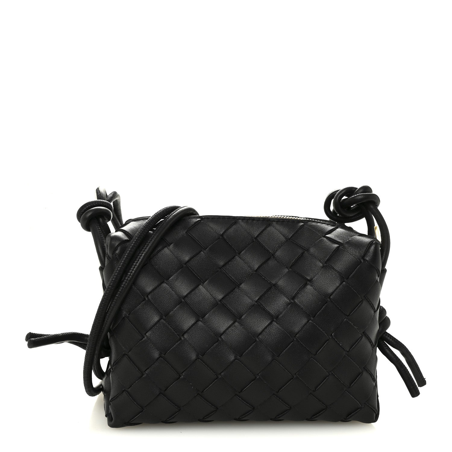 Bottega Veneta Nappa Intrecciato Mini Loop Camera Bag Black 1 of 9