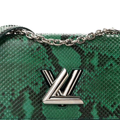 Louis Vuitton Snakeskin Twist Shoulder Bag MM Green 7 of 11