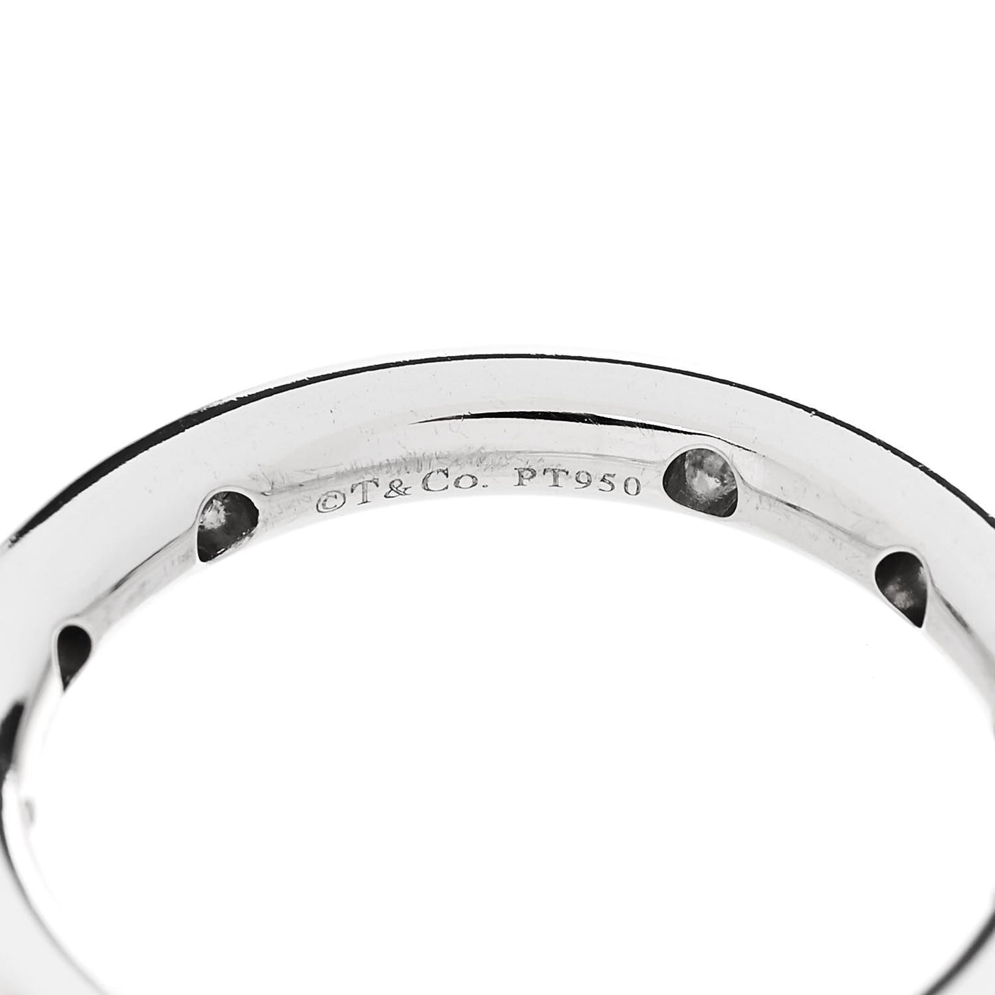 Platinum Diamond Bezet Band Ring 52 6