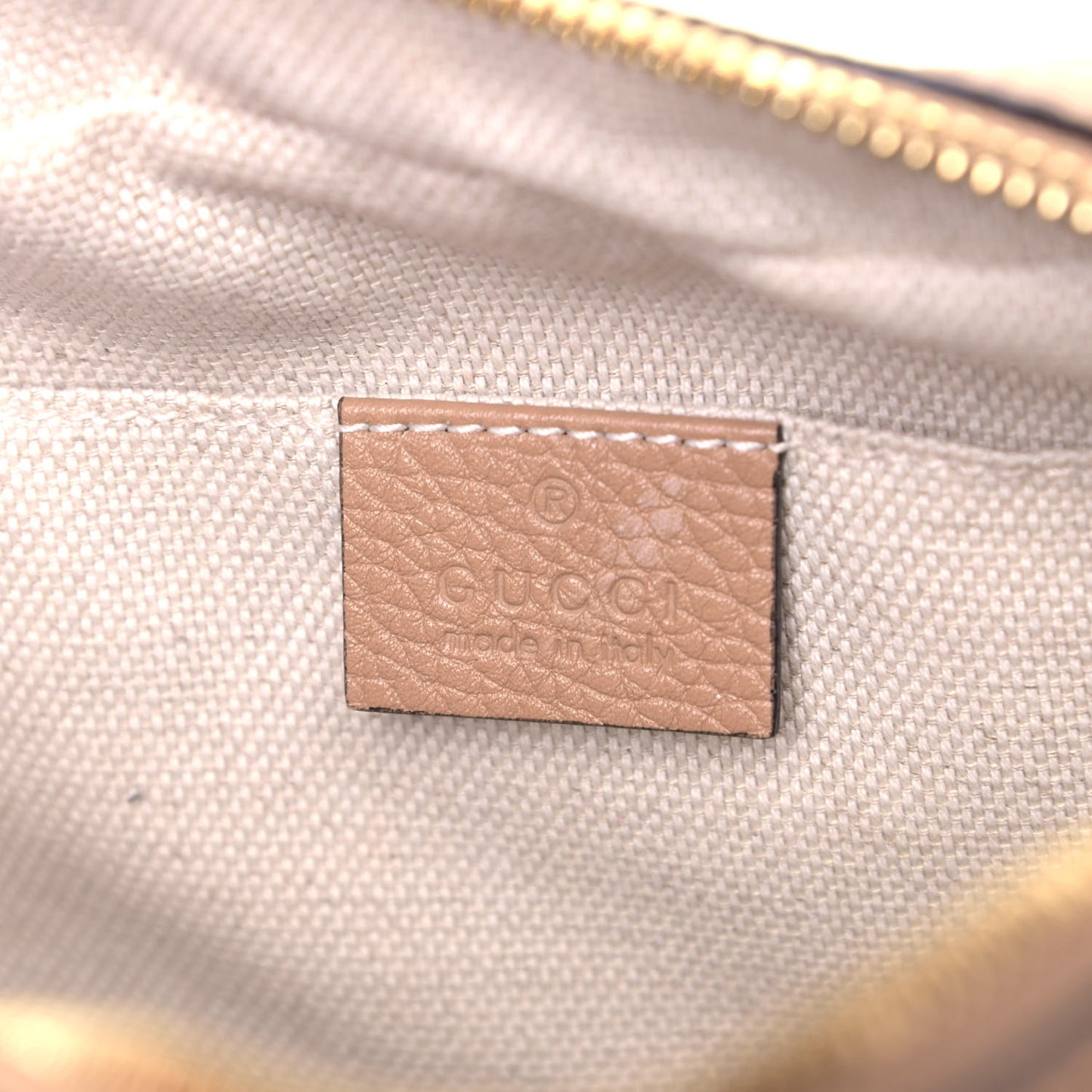 Pebbled Calfskin Small Soho Disco Bag Rose Beige