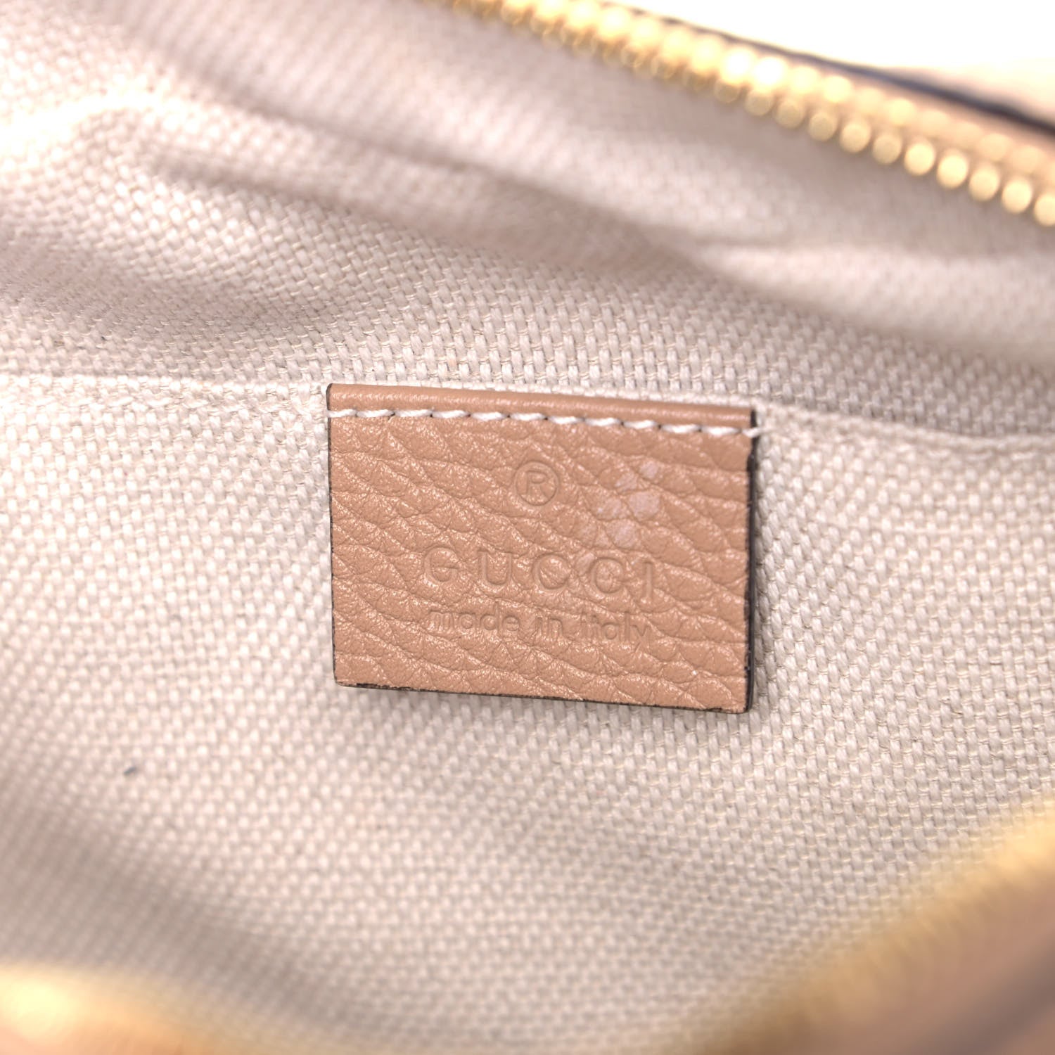 Gucci Pebbled Calfskin Small Soho Disco Bag Rose Beige 5 of 5