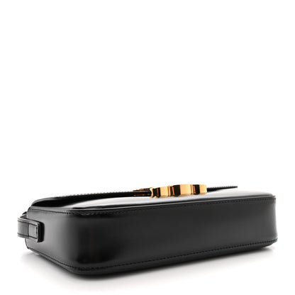 Celine Shiny Calfskin Triomphe Shoulder Bag Black 4 of 10