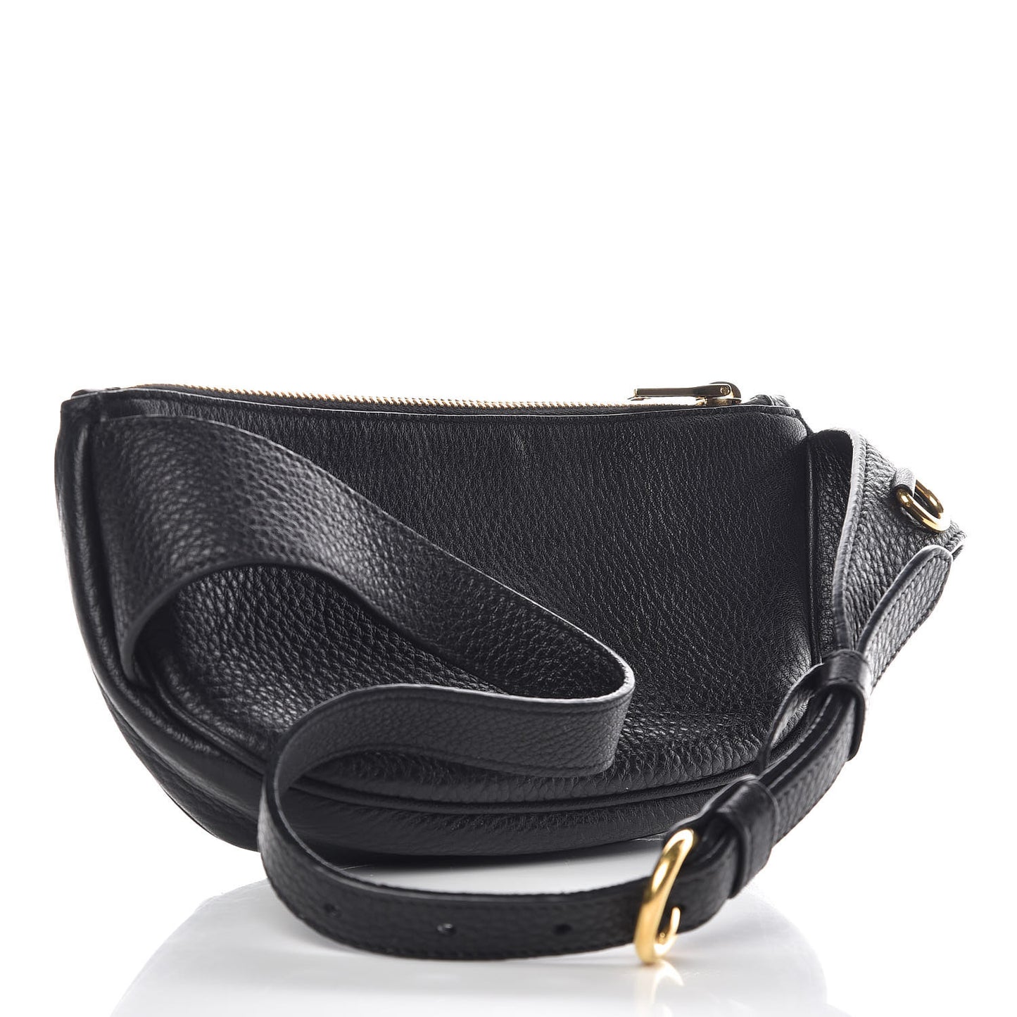 Vitello Daino Small Belt Bag Black