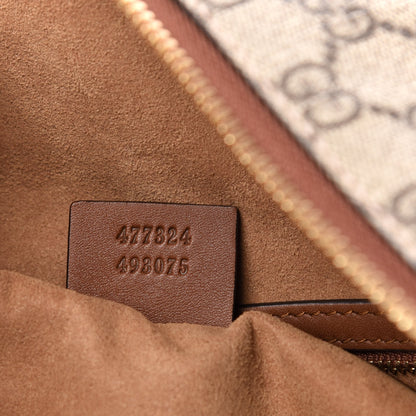 Gucci GG Supreme Monogram Large Linea A Hobo Light Brown 8 of 12