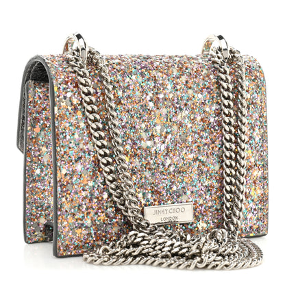 Jimmy Choo Coarse Glitter Mini Paris Crossbody Mochi 3 of 12