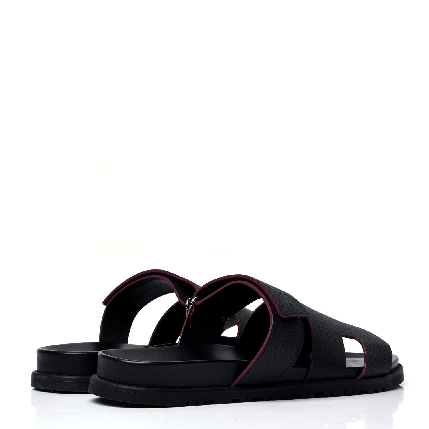 Hermes Epsom Mens Chypre Sandals 44 Black 4 of 5