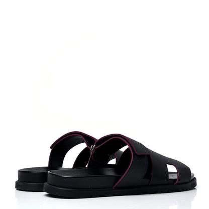 Hermes Epsom Mens Chypre Sandals 44 Black 4 of 5