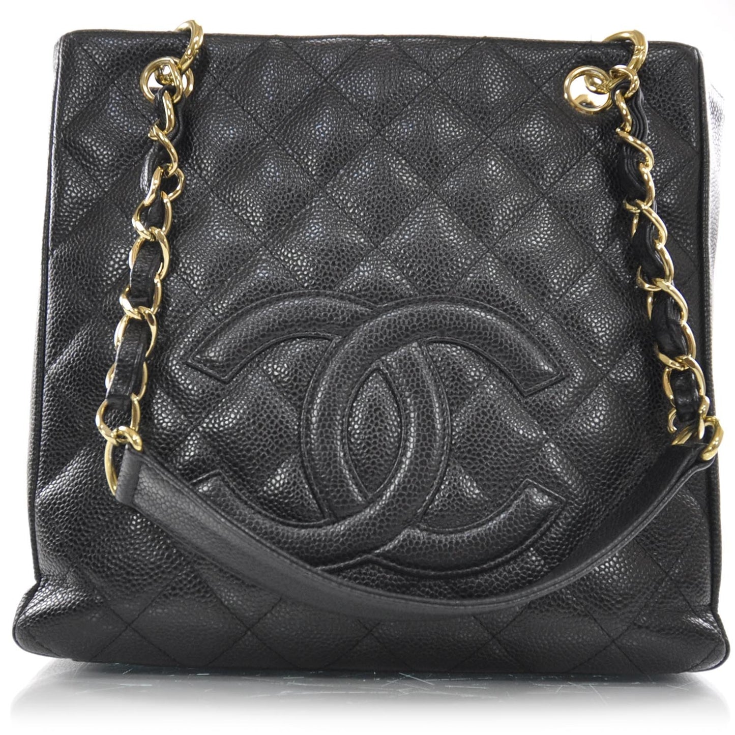 Caviar Petit Shopping Tote PST Black GHW