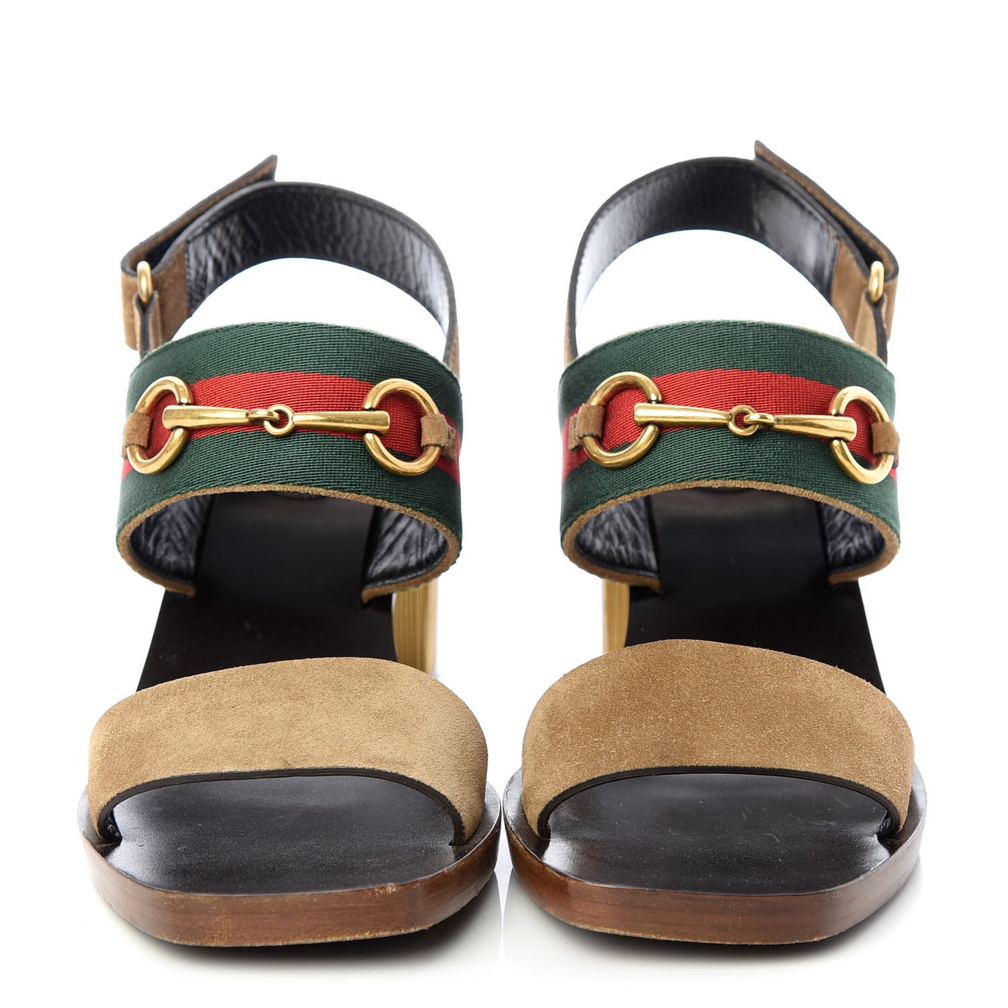 Suede Querelle Web Sandals 37.5 Marron Glace