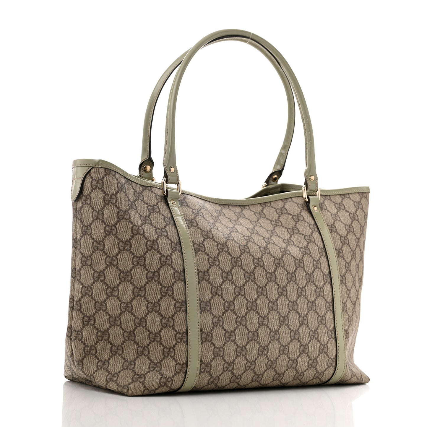 GG Plus Monogram Joy Tote Light Green