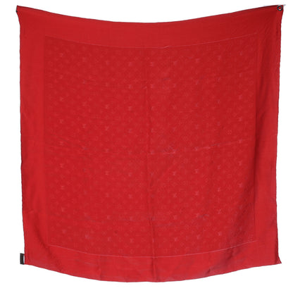 Louis Vuitton Silk Monogram Monaco Scarf Red 2 of 8
