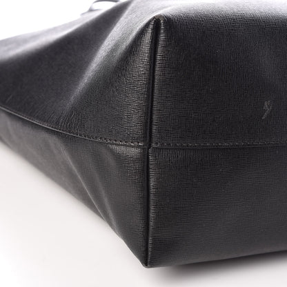 Fendi Vitello Elite Cuoio Monster Buggies Medium Roll Tote Black Multicolor Blue Cobalto 11 of 13