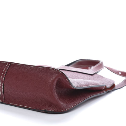 Hermes Taurillon Clemence Halzan 31 GM Rouge H 9 of 16