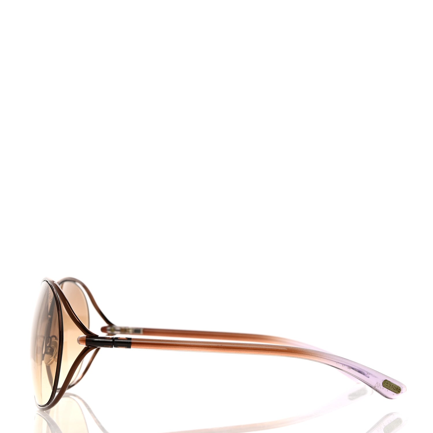 Tom Ford Carla Soft Square Sunglasses TF157 Dark Brown 3 of 9